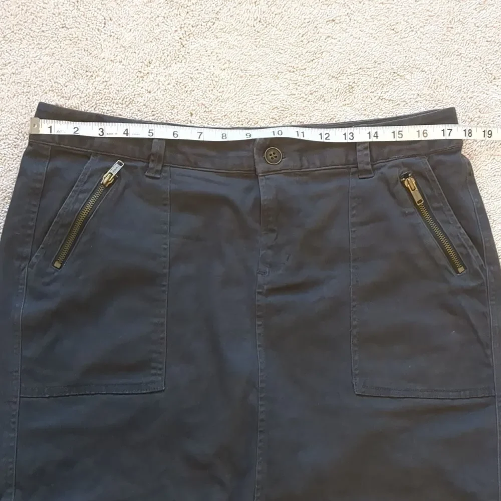 Old Navy Gray Denim Skirt Size 14 - Picture 5 of 8